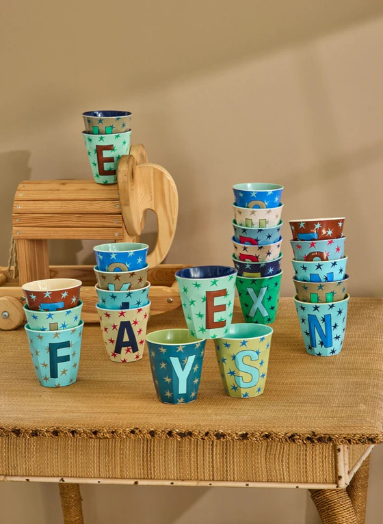 Melamin-Trinkbecher Rice by Rice E Sterne 250 ml robust leicht