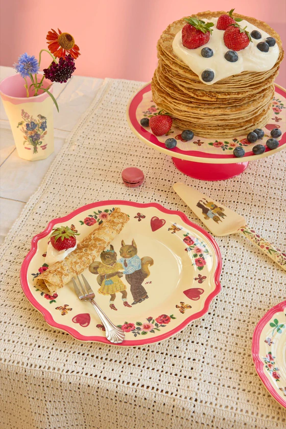Melamin-Teller Rice by Rice Vintage Red Kiss – BPA-frei