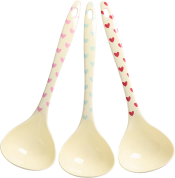 Melamin-Suppenlöffel-Set Rice by Rice – Herz-Design BPA-frei