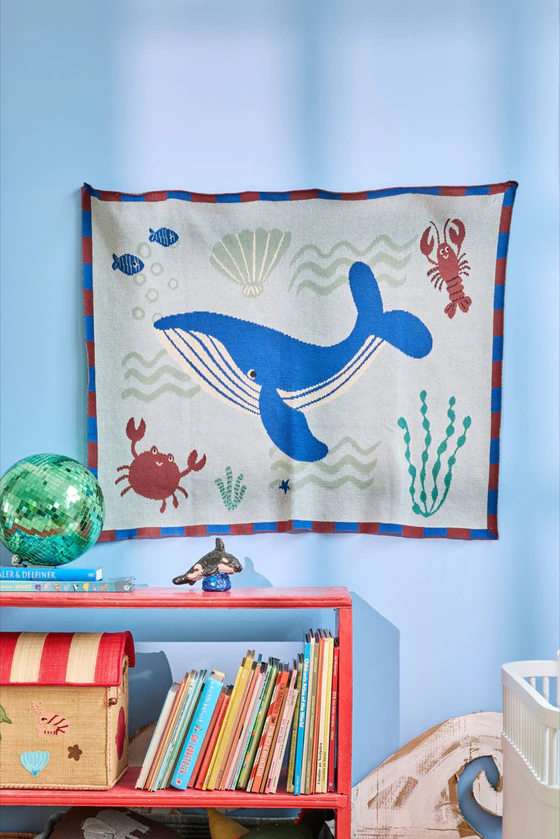 Babydecke Baumwolle Ozean-Design Rice by Rice – Atmungsaktiv
