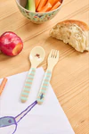 Kinderbesteck-Set Blau Ozean Rice by Rice – BPA-frei Melamin