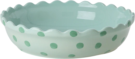 Große Auflaufform Steinzeug Mintgrün Rice by Rice – Handgefertigt