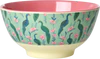 Melamin-Schale Peacock Print 700 ml Rice by Rice BPA-frei