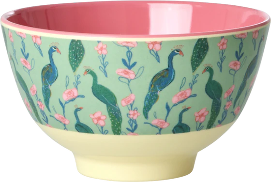 Kleine Melaminschale Rice by Rice Peacock Print 300 ml