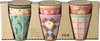 Kleine Melaminbecher-Set Rice by Rice 6er bunt stapelbar - Melamine Cups in Asst. All You Need is Love and… Colors - Small - 6 Pack - 160 ml