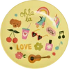 Runde Beistellteller Melamin Unicorn Love Rice by Rice