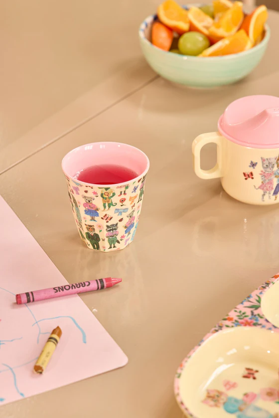 Kinderbecher Melamin Rice by Rice Nathalie Lété Print Rosa
