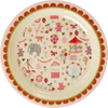 Kinderteller Melamin Rice by Rice – Pink Jahrmarkt BPA-frei