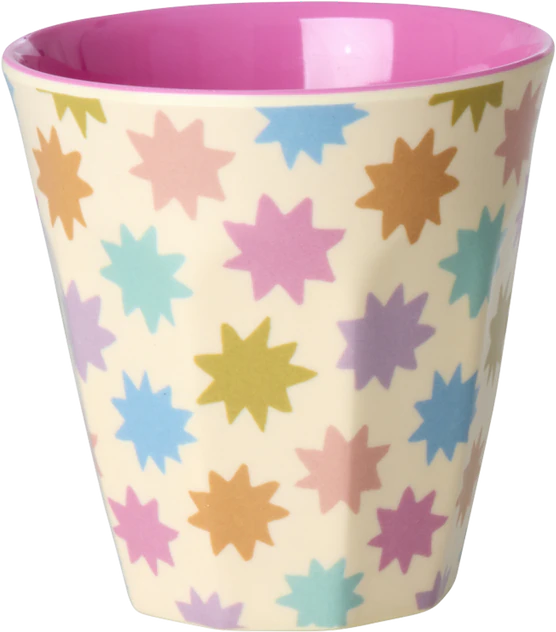 Kleine Melamin-Trinkbecher Rice by Rice 6er-Set Rosa Prints