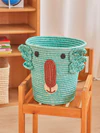 Raffia Aufbewahrungskorb Koala Aqua Rice by Rice – Handgefertigt Unikat