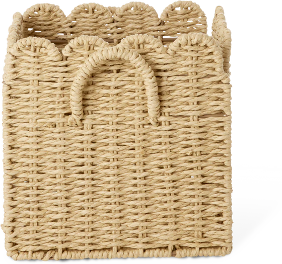 Faltbarer Aufbewahrungskorb Rice by Rice Natur Unikat Handarbeit