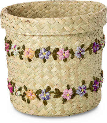 Runder Aufbewahrungskorb Raffia Rice by Rice – Handgefertigt Unikat