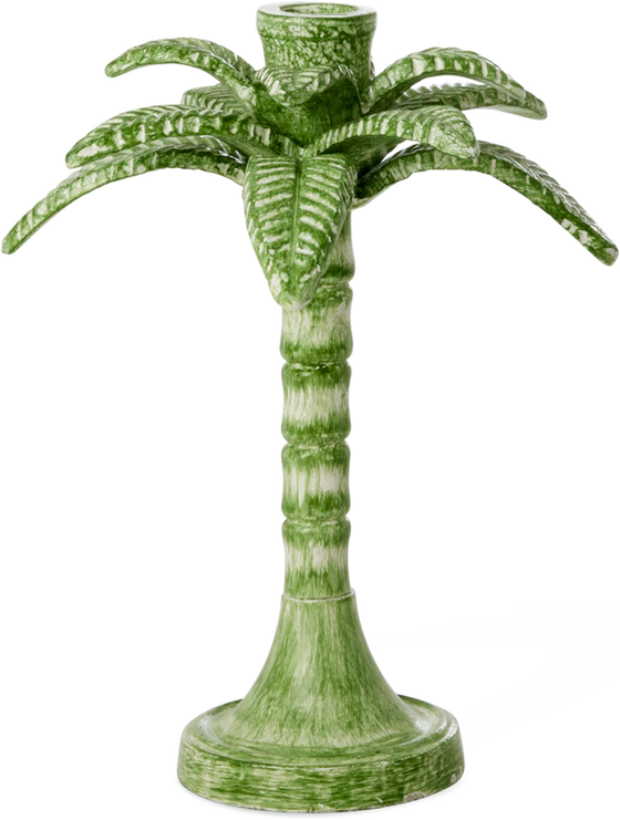 Kerzenhalter Palmenform Grün Groß – Rice by Rice Metal