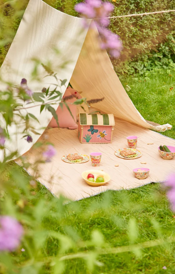 Melamin-Schale 700ml Flower Power Rice by Rice – Bruchfest & Spülmaschinengeeignet