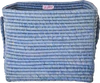 Aufbewahrungskorb Raffia Blau Rice by Rice – Handgefertigt Unikat - Blue