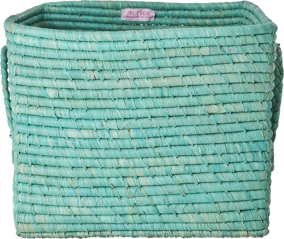 Aufbewahrungskorb Raffia Mint Rice by Rice – Nachhaltig & Handgemacht
