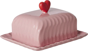 Butterdose Keramik Rosa Herz Rice by Rice – Spülmaschinenfest