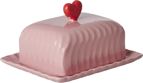 Butterdose Keramik Rosa Herz Rice by Rice – Spülmaschinenfest