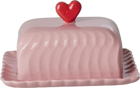Butterdose Keramik Rosa Herz Rice by Rice – Spülmaschinenfest