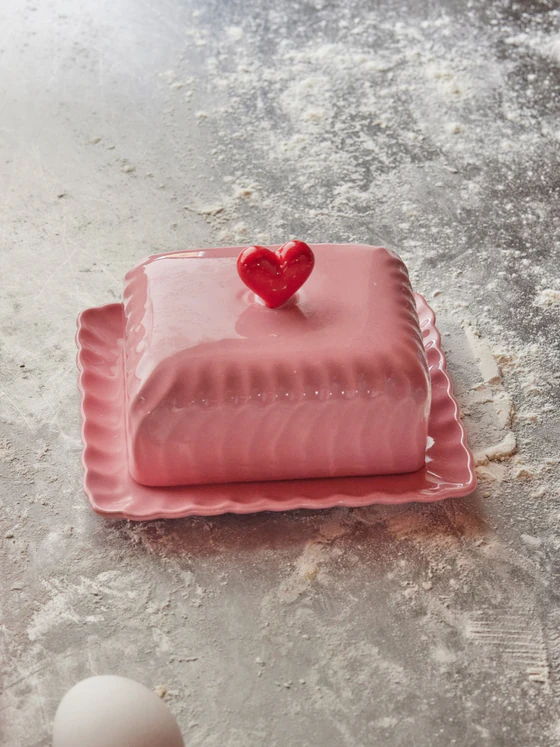 Butterdose Keramik Rosa Herz Rice by Rice – Spülmaschinenfest