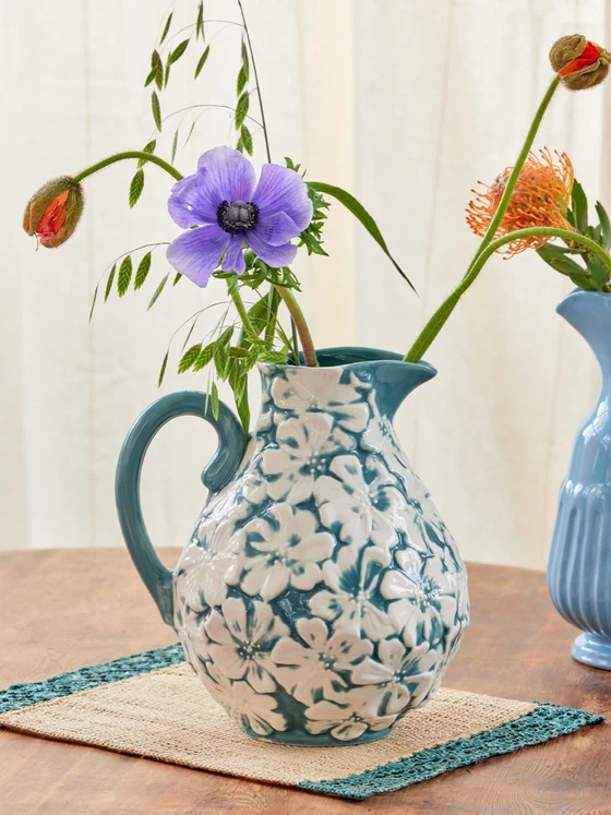 Keramik-Blumenvase Rice by Rice 4,5L Grün Unikat-Design