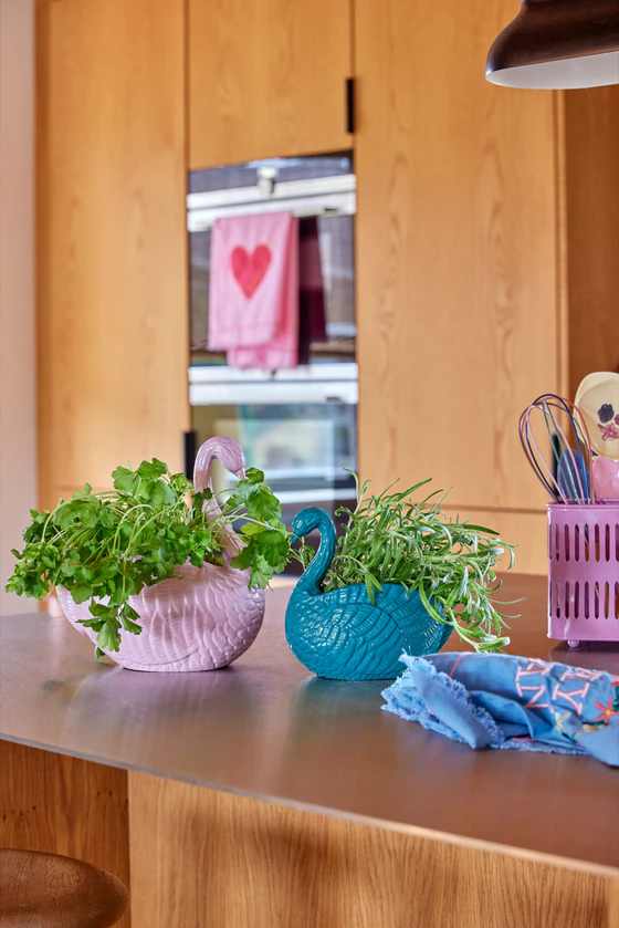 Geschirrtuch Baumwolle Rosa Rice by Rice – Weiche Enzymwäsche