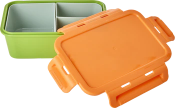 Brotdose Rice by Rice Orange Grün – Auslaufsicher & BPA-frei