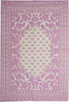 Outdoor-Teppich Rice by Rice Recycled Pink Flower Groß