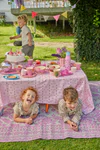 Outdoor-Teppich Rice by Rice Recycled Pink Flower Groß