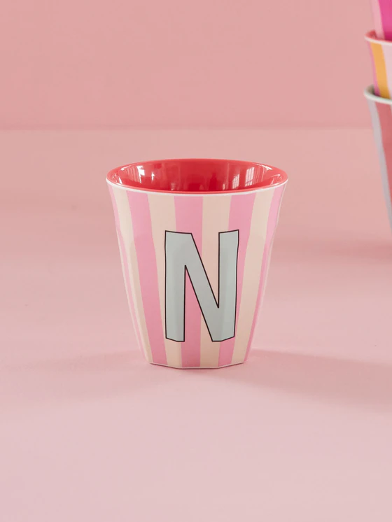 Melamin-Trinkbecher N Streifen 250ml Rice by Rice bruchfest