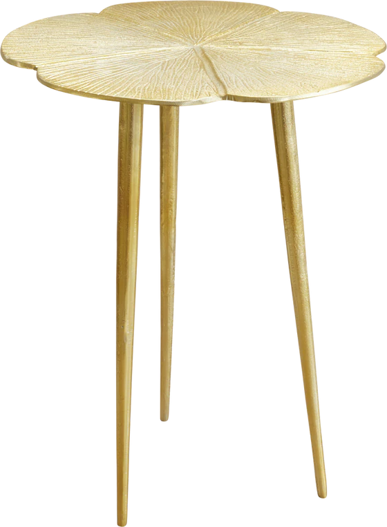 Runder Beistelltisch Gold Clover Rice by Rice – Aluminium Design