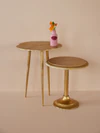 Runder Beistelltisch Gold Clover Rice by Rice – Aluminium Design