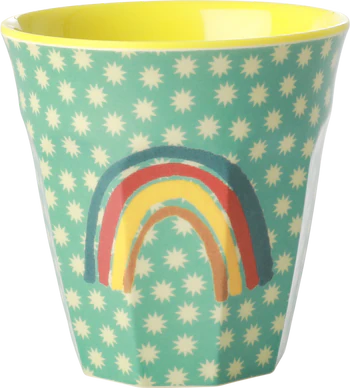 Melamin-Trinkbecher Kinder Rice by Rice Regenbogen 250 ml