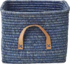 Aufbewahrungskorb Raffia Blau Rice by Rice – Handgefertigt Unikat