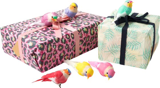 Dekovögel mit Clip Rice by Rice 6 Farben – Kreative Geschenkdeko