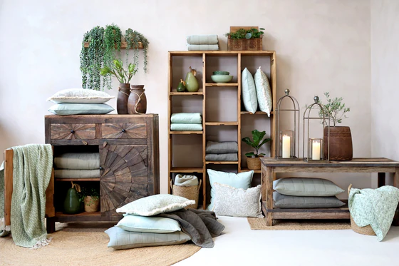 Kissenbezug Chic Antique Aix Vintage 60x40 Latte Baumwolle