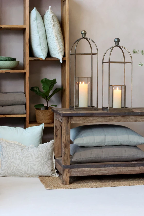 Kissenbezug Chic Antique Aix Vintage 60x40 Latte Baumwolle