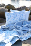 Tagesdecke Chic Antique Aix Quilt Blumen sky blue Baumwolle