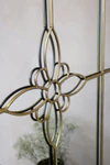 Wandspiegel Chic Antique Blumenrahmen Antik Messing Vintage