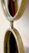 Wandspiegel Chic Antique Antik Messing Eisen Vintage Look