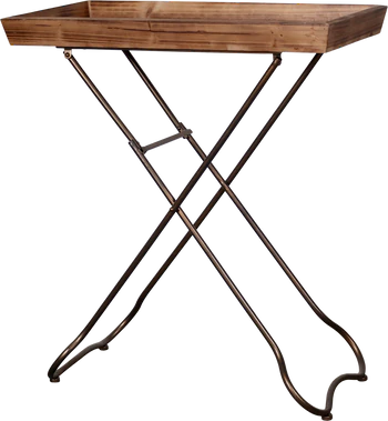 Beistell- und Serviertisch Chic Antique Eisen Holz Vintage