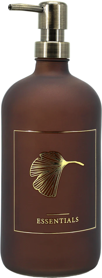 Seifenspenderflasche Chic Antique 1000 ml Glas Mokka Vintage