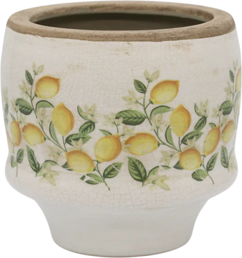 Übertopf Zimmerpflanzen Chic Antique Limone Blossom Keramik