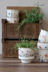 Dekorativer Übertopf Chic Antique Fleurville Creme Keramik