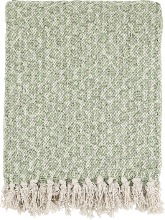 Wohndecke Chic Antique Aix Plaid Grün – Nachhaltig & Weich