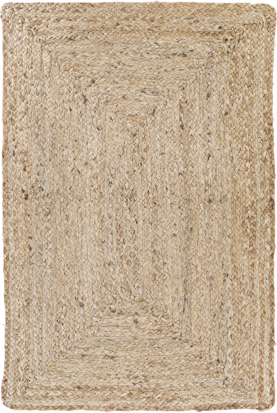 Rechteckiger Teppichläufer Chic Antique Natur 90x60 Jute