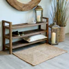 Rechteckiger Teppichläufer Chic Antique Natur 90x60 Jute