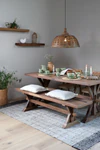 Handgewebter Teppich Chic Antique – Streifen Kohle Naturtöne