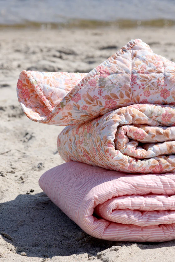 Tagesdecke Chic Antique Aix Quilt Blumen Baumwolle Rosa