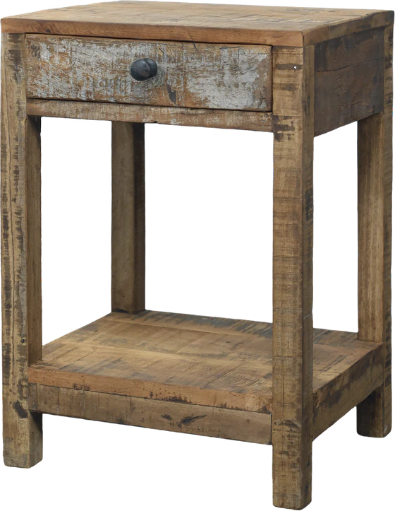 Beistelltisch Chic Antique Grimaud Recyclingholz Natur Vintage
